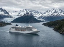 Crucero en el estrecho de Magallanes en la Patagonia