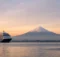 Crucero en el puerto de Tokio con el Monte Fuji