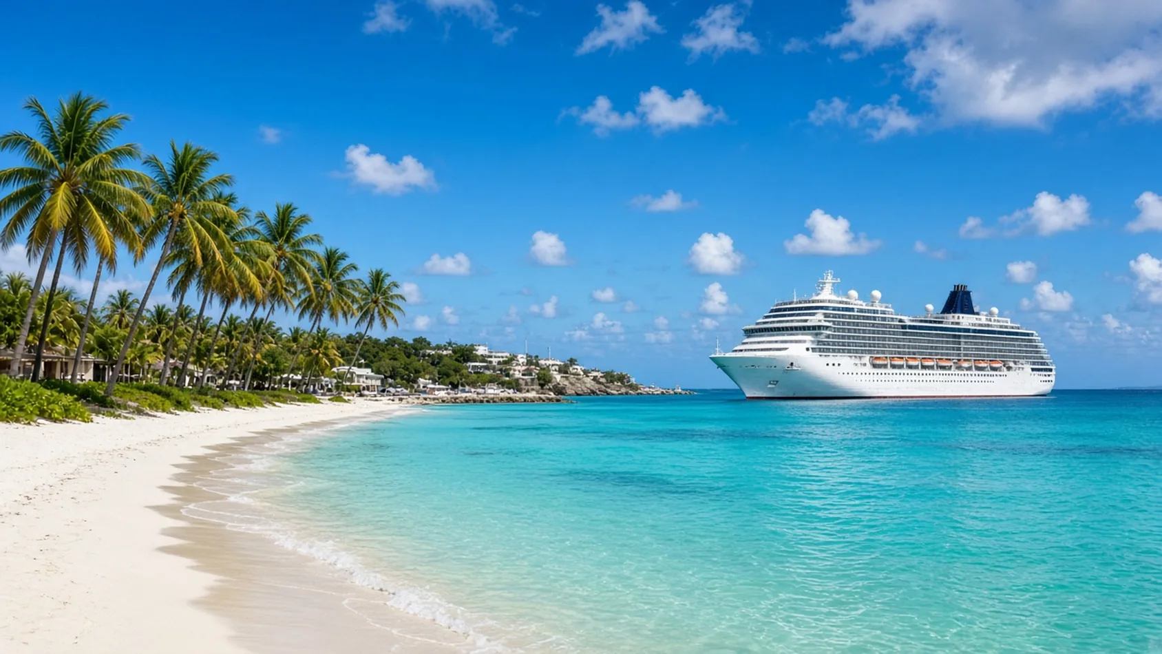 Crucero en Bridgetown, Barbados, con playa