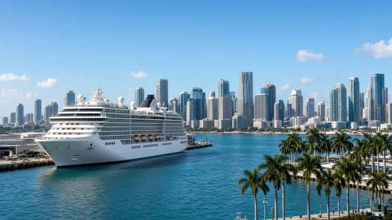 Crucero en el puerto de Miami